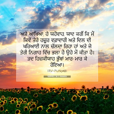 Picture 07 - ਯਸਾਯਾਹ 38:3 PANIRV - ਅਤੇ ਆਖਿਆ, ਹੇ - Bible Verse Picture