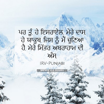 Picture 07 - ਯਸਾਯਾਹ 41:8 PANIRV - ਪਰ ਤੂੰ, ਹੇ ਇਸਰਾਏਲ, - Bible Verse Picture