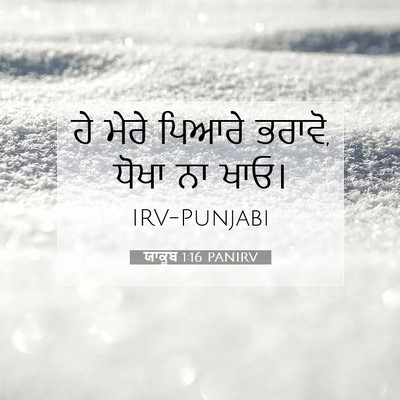 Picture 07 - ਯਾਕੂਬ 1:16 PANIRV - ਹੇ ਮੇਰੇ ਪਿਆਰੇ - Bible Verse Picture