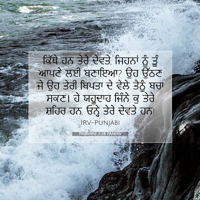 Picture 07 - ਯਿਰਮਿਯਾਹ 2:28 PANIRV - ਕਿੱਥੇ ਹਨ ਤੇਰੇ - Bible Verse Picture