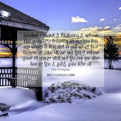 Picture 07 - ਯਿਰਮਿਯਾਹ 35:18 PANIRV - ਰੇਕਾਬੀਆਂ ਦੇ ਘਰਾਣੇ - Bible Verse Picture
