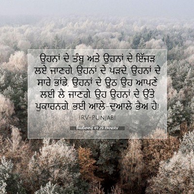 Picture 07 - ਯਿਰਮਿਯਾਹ 49:29 PANIRV - ਉਹਨਾਂ ਦੇ ਤੰਬੂ ਅਤੇ - Bible Verse Picture