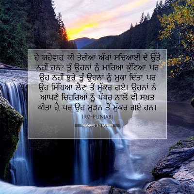 Picture 07 - ਯਿਰਮਿਯਾਹ 5:3 PANIRV - ਹੇ ਯਹੋਵਾਹ, ਕੀ - Bible Verse Picture