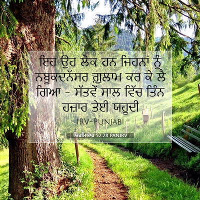 Picture 07 - ਯਿਰਮਿਯਾਹ 52:28 PANIRV - ਇਹ ਉਹ ਲੋਕ ਹਨ ਜਿਹਨਾਂ - Bible Verse Picture