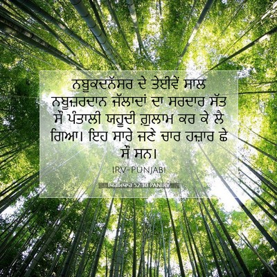 Picture 07 - ਯਿਰਮਿਯਾਹ 52:30 PANIRV - ਨਬੂਕਦਨੱਸਰ ਦੇ - Bible Verse Picture