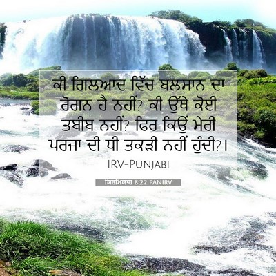 Picture 07 - ਯਿਰਮਿਯਾਹ 8:22 PANIRV - ਕੀ ਗਿਲਆਦ ਵਿੱਚ - Bible Verse Picture