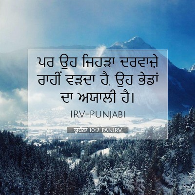 Picture 07 - ਯੂਹੰਨਾ 10:2 PANIRV - ਪਰ ਉਹ ਜਿਹੜਾ - Bible Verse Picture
