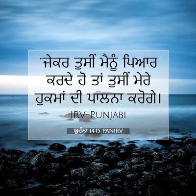 Picture 07 - ਯੂਹੰਨਾ 14:15 PANIRV - “ਜੇਕਰ ਤੁਸੀਂ ਮੈਨੂੰ - Bible Verse Picture