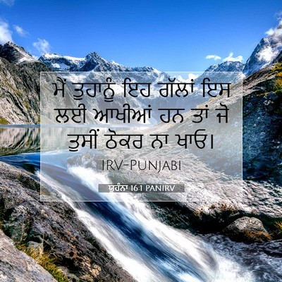 Picture 07 - ਯੂਹੰਨਾ 16:1 PANIRV - ਮੈਂ ਤੁਹਾਨੂੰ ਇਹ - Bible Verse Picture