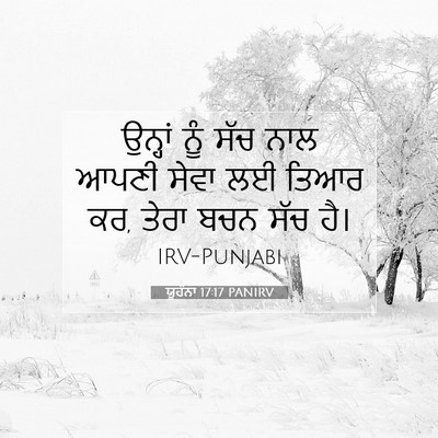 Picture 07 - ਯੂਹੰਨਾ 17:17 PANIRV - ਉਨ੍ਹਾਂ ਨੂੰ ਸੱਚ ਨਾਲ - Bible Verse Picture