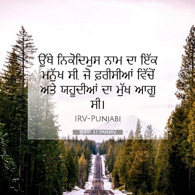 Picture 07 - ਯੂਹੰਨਾ 3:1 PANIRV - ਉੱਥੇ ਨਿਕੋਦਿਮੁਸ - Bible Verse Picture
