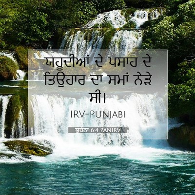 Picture 07 - ਯੂਹੰਨਾ 6:4 PANIRV - ਯਹੂਦੀਆਂ ਦੇ ਪਸਾਹ ਦੇ - Bible Verse Picture