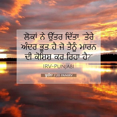Picture 07 - ਯੂਹੰਨਾ 7:20 PANIRV - ਲੋਕਾਂ ਨੇ ਉੱਤਰ - Bible Verse Picture