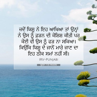 Picture 07 - ਯੂਹੰਨਾ 7:30 PANIRV - ਜਦੋਂ ਯਿਸੂ ਨੇ ਇਹ - Bible Verse Picture