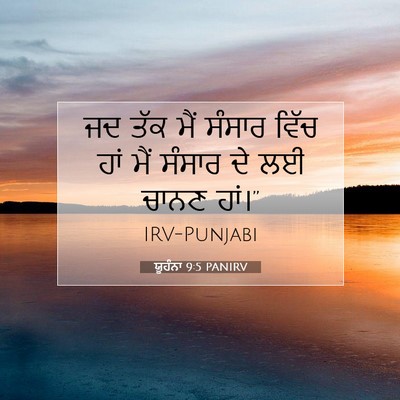 Picture 07 - ਯੂਹੰਨਾ 9:5 PANIRV - ਜਦ ਤੱਕ ਮੈਂ ਸੰਸਾਰ - Bible Verse Picture