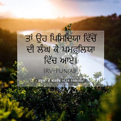 Picture 07 - ਰਸੂਲਾਂ ਦੇ ਕਰਤੱਬ 14:24 PANIRV - ਤਾਂ ਉਹ ਪਿਸਿਦਿਯਾ - Bible Verse Picture