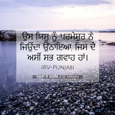 Picture 07 - ਰਸੂਲਾਂ ਦੇ ਕਰਤੱਬ 2:32 PANIRV - ਉਸ ਯਿਸੂ ਨੂੰ - Bible Verse Picture