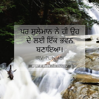 Picture 07 - ਰਸੂਲਾਂ ਦੇ ਕਰਤੱਬ 7:47 PANIRV - ਪਰ ਸੁਲੇਮਾਨ ਨੇ ਹੀ ਉਹ - Bible Verse Picture