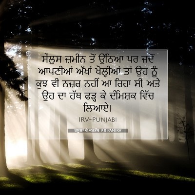 Picture 07 - ਰਸੂਲਾਂ ਦੇ ਕਰਤੱਬ 9:8 PANIRV - ਸੌਲੁਸ ਜ਼ਮੀਨ ਤੋਂ - Bible Verse Picture