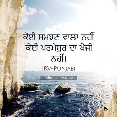 Picture 07 - ਰੋਮੀਆਂ 3:11 PANIRV - ਕੋਈ ਸਮਝਣ ਵਾਲਾ ਨਹੀਂ, - Bible Verse Picture