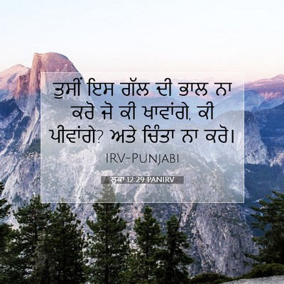 Picture 07 - ਲੂਕਾ 12:29 PANIRV - ਤੁਸੀਂ ਇਸ ਗੱਲ ਦੀ ਭਾਲ - Bible Verse Picture