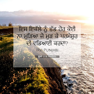Picture 07 - ਲੂਕਾ 17:18 PANIRV - ਇਸ ਇਕੱਲੇ ਨੂੰ ਛੱਡ - Bible Verse Picture