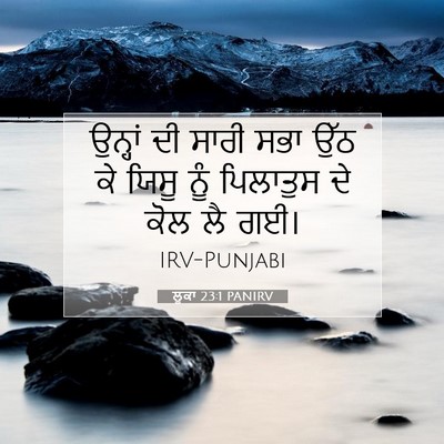 Picture 07 - ਲੂਕਾ 23:1 PANIRV - ਉਨ੍ਹਾਂ ਦੀ ਸਾਰੀ ਸਭਾ - Bible Verse Picture