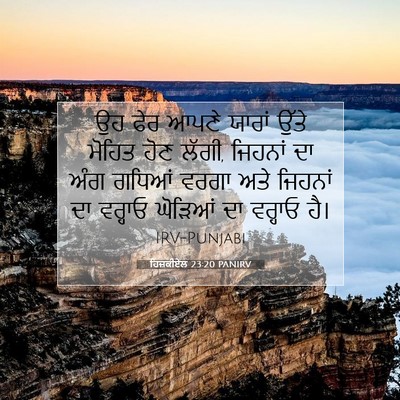 Picture 07 - ਹਿਜ਼ਕੀਏਲ 23:20 PANIRV - ਉਹ ਫੇਰ ਆਪਣੇ ਯਾਰਾਂ - Bible Verse Picture