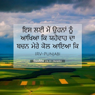Picture 07 - ਹਿਜ਼ਕੀਏਲ 24:20 PANIRV - ਇਸ ਲਈ ਮੈਂ ਉਹਨਾਂ ਨੂੰ - Bible Verse Picture