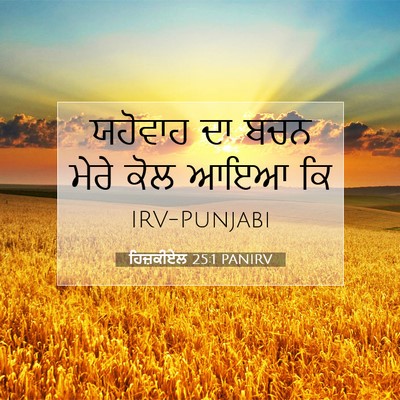 Picture 07 - ਹਿਜ਼ਕੀਏਲ 25:1 PANIRV - ਯਹੋਵਾਹ ਦਾ ਬਚਨ ਮੇਰੇ - Bible Verse Picture