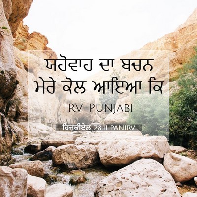 Picture 07 - ਹਿਜ਼ਕੀਏਲ 28:11 PANIRV - ਯਹੋਵਾਹ ਦਾ ਬਚਨ ਮੇਰੇ - Bible Verse Picture