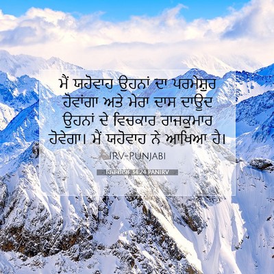 Picture 07 - ਹਿਜ਼ਕੀਏਲ 34:24 PANIRV - ਮੈਂ ਯਹੋਵਾਹ ਉਹਨਾਂ - Bible Verse Picture