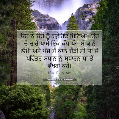 Picture 07 - ਹਿਜ਼ਕੀਏਲ 42:20 PANIRV - ਉਸ ਨੇ ਉਹ ਨੂੰ - Bible Verse Picture