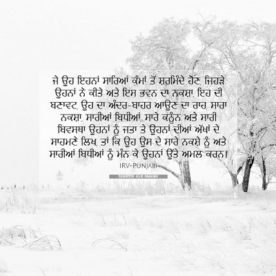 Picture 07 - ਹਿਜ਼ਕੀਏਲ 43:11 PANIRV - ਜੇ ਉਹ ਇਹਨਾਂ ਸਾਰਿਆਂ - Bible Verse Picture