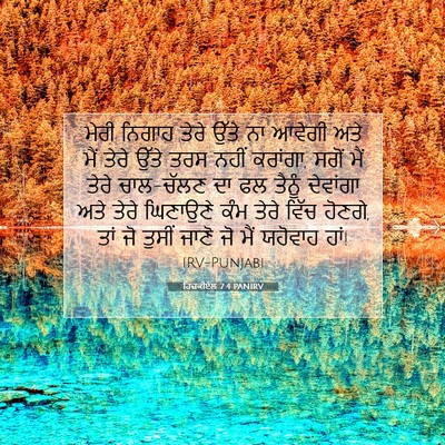 Picture 07 - ਹਿਜ਼ਕੀਏਲ 7:4 PANIRV - ਮੇਰੀ ਨਿਗਾਹ ਤੇਰੇ - Bible Verse Picture