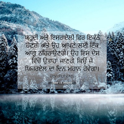 Picture 07 - ਹੋਸ਼ੇਆ 1:11 PANIRV - ਯਹੂਦੀ ਅਤੇ ਇਸਰਾਏਲੀ - Bible Verse Picture