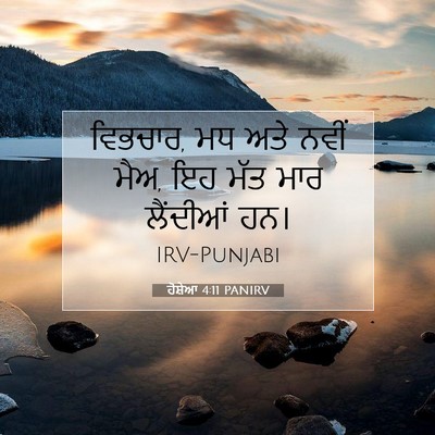 Picture 07 - ਹੋਸ਼ੇਆ 4:11 PANIRV - ਵਿਭਚਾਰ, ਮਧ ਅਤੇ ਨਵੀਂ - Bible Verse Picture