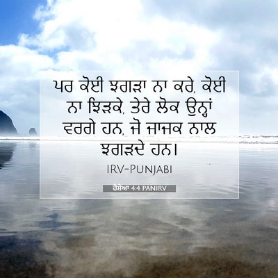 Picture 07 - ਹੋਸ਼ੇਆ 4:4 PANIRV - ਪਰ ਕੋਈ ਝਗੜਾ ਨਾ ਕਰੇ, - Bible Verse Picture