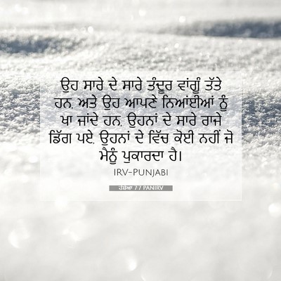 Picture 07 - ਹੋਸ਼ੇਆ 7:7 PANIRV - ਉਹ ਸਾਰੇ ਦੇ ਸਾਰੇ - Bible Verse Picture