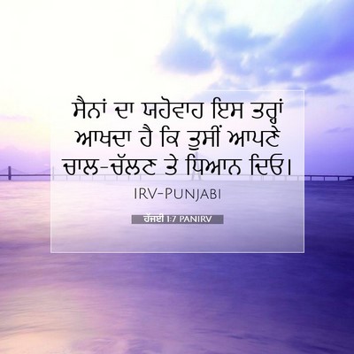 Picture 07 - ਹੱਜਈ 1:7 PANIRV - ਸੈਨਾਂ ਦਾ ਯਹੋਵਾਹ ਇਸ - Bible Verse Picture