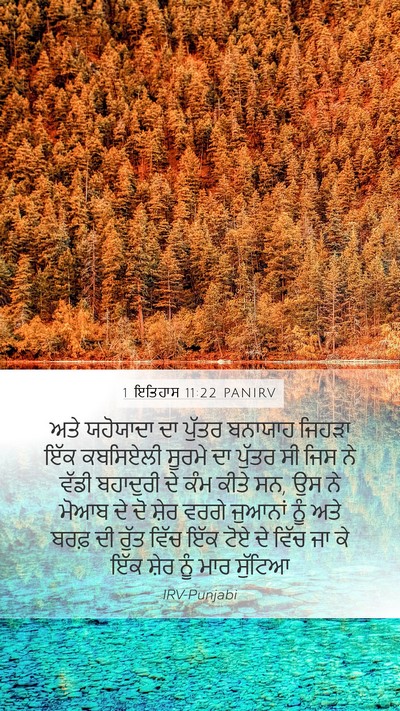1 ਇਤਿਹਾਸ 11:22 PANIRV Bible Verse Image