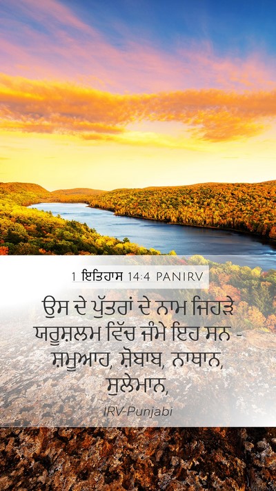 1 ਇਤਿਹਾਸ 14:4 PANIRV Bible Verse Image
