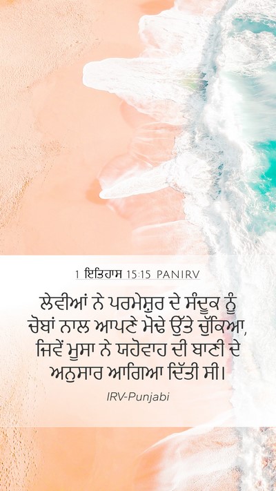 1 ਇਤਿਹਾਸ 15:15 PANIRV Bible Verse Image