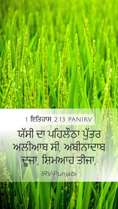 1 ਇਤਿਹਾਸ 2:13 PANIRV Bible Verse Image