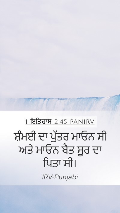 1 ਇਤਿਹਾਸ 2:45 PANIRV Bible Verse Image