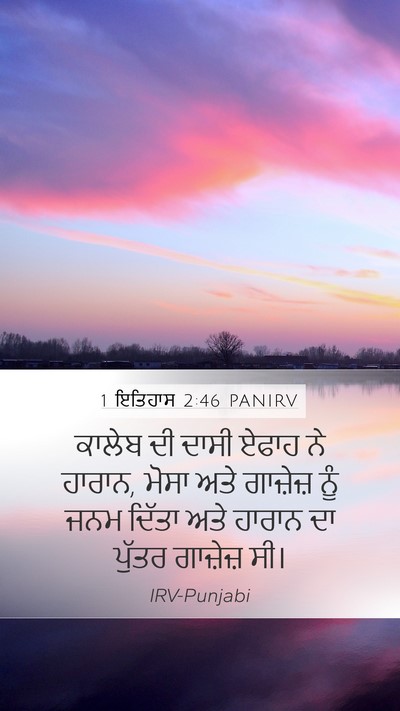 1 ਇਤਿਹਾਸ 2:46 PANIRV Bible Verse Image