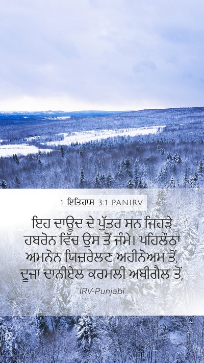 1 ਇਤਿਹਾਸ 3:1 PANIRV Bible Verse Image