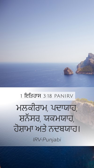 1 ਇਤਿਹਾਸ 3:18 PANIRV Bible Verse Image