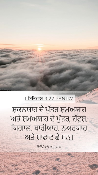 1 ਇਤਿਹਾਸ 3:22 PANIRV Bible Verse Image