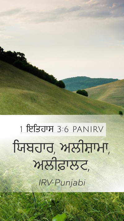 1 ਇਤਿਹਾਸ 3:6 PANIRV Bible Verse Image